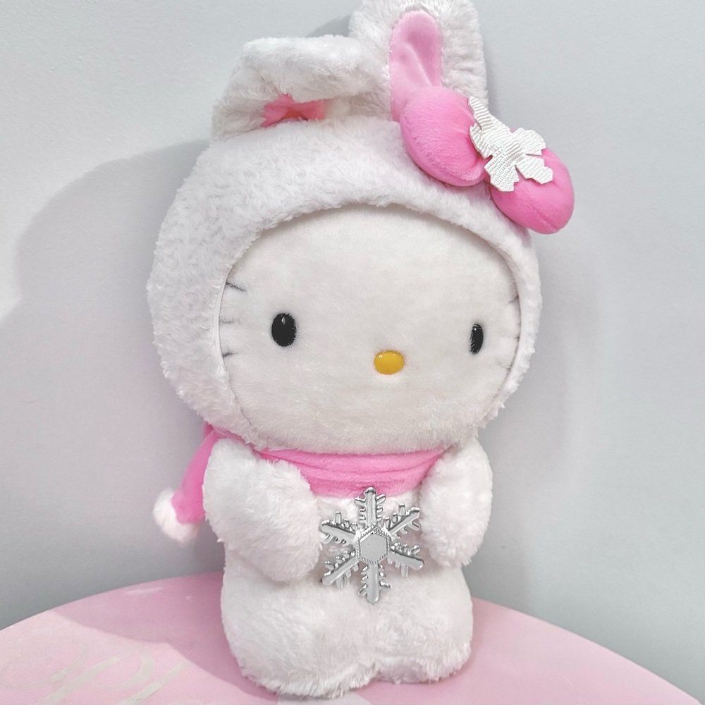 Hello Kitty Snow Bunny Greeter Plush 🎀❄️